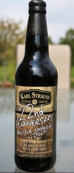 22nd Anniversary Vanilla Imperial Stout - Karl Strauss Brewing Company
