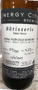 Bâtisserie Peanut Butter and Jelly Stout - Energy City Brewing