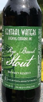 Brewer's Reserve Rye Barrel Stout - Central Waters Brewing Company