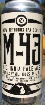 M-43 N.E. IPA - Old Nation Brewing Company