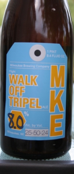 Walk Off Tripel - Milwaukee Brewing Company